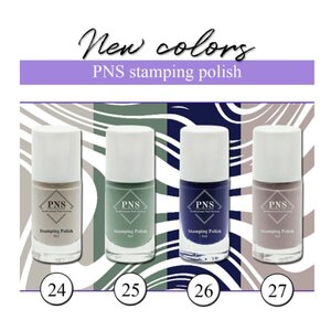 PNS Stamping Polish Collectie: nr 24 tm 27