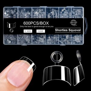 Tip Box Squoval Shorties Urban Nails