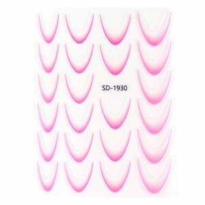 French Roze Nailart Sticker NASIII-8