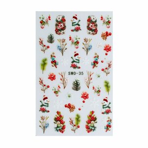 Kerst Nailart Sticker NASW-7