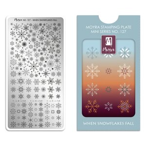 Moyra Stampingplate 127 Mini - When Snowflakes Fall