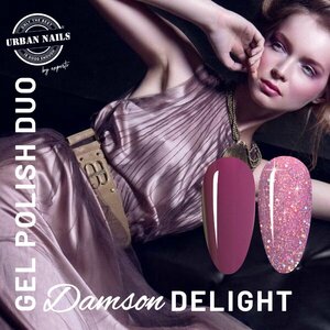 Damson Delight Gel Polish Duo 2x 15gr flesjes