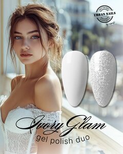 Ivory Glam Gelpolish duo 2x15ml