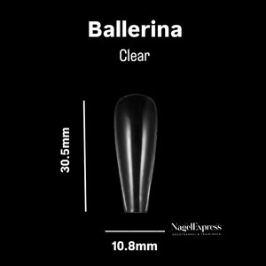 Showtips Ballerina Clear (50st)