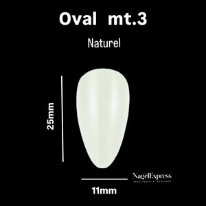 Showtips Oval Natural (50st)
