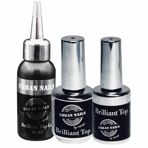 Brilliant Top Gel; 8 , 15 of 50g Urban Nails; 