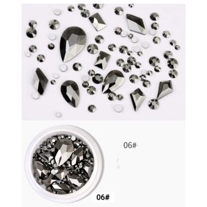 Rhinestones Mix 06 Antraciet