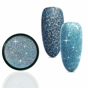 Reflective holografisch blauw glitter