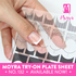 Moyra Stamping Plate 132 - The Perfect French (+GRATIS try-out sheet)_