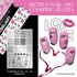 Moyra Stamping Plate 138 - February + gratis Try on plate sheet_