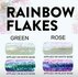 Moyra Rainbow Flakes Green_