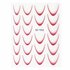 French Bordeaux Rood Nailart Sticker NASIII-10_