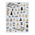 Kerst Nailart Sticker NASIV-6 gold_