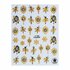 Kerst Nailart Sticker NASIV-8 gold_