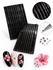 3D Bloem balletjes roller zwart_