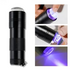 Mini LED Lampje zwart met Stempelkussen _